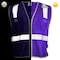 Dome75 Hi-Vis Safety Vest 4X/5X Class Non-ANSI/Enhanced Visibility , Zipper 2 Pockets, 1 Mic Tab DV1281 - alternate 3