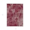 Homeroots 3' X 5' Burgundy And Ivory Geometric Washable Indoor Outdoor Area Rug 594527 - alternate 8