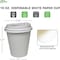 Ecoquality 10oz White Hot Drink Coffee Cups with White Dome Lids - For Coffee Shops, and Latte, 100PK EQ10WHTPCWDL-100 - alternate 4