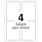 Avery Avery Durable ID Labels with TrueBlock Technology, 61532, Laser, 5" x 3-1/2", White, PK50 7278261532 - alternate 5