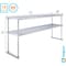 Amgood 18 in. x 72 in.  Stainless Steel Double Deck Over Shelf AMG DOS-1872 - alternate 7