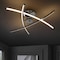 Jonathan Y Crucis 31.5 in. Modern Metal Integrated LED Semi Flush Mount, Chrome JYL7031A - alternate 9