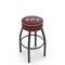 Holland Bar Stool Co 30" Mississippi State Cushion Seat, Blk Wrinkle Base Swivel Bar Stool L8B130MssStU - alternate 1