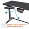 Motionwise Motionwise Electric Height Adjustable De, 24 in D X 48 in H, 48 in W X Glass and Steel, Gray GLS48MG - alternate 9
