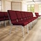 Flash Furniture Burgundy Fabric Church Chair, PK4 4-XU-CH-60096-BY-SILV-GG - alternate 8