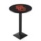 Holland Bar Stool Co 42" Blk Wrinkle USC Trojans Pub Table, 36" dia. Top L217B4236SouCal - alternate 1