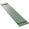 Ekena Millwork True Fit PVC, Two Board Spaced Board-n-Batten Shutters, Track Green, 11 1/4W x 42H, PR TFP101SBF11X042TG - alternate 12