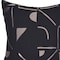 Homeroots 20" Beige and Black Geometric Cotton Blend Throw Pillow With Embroidery 549420 - alternate 8