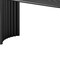Homeroots 67" Black Solid Wood Double Pedestal Base Oval Dining Table 721139 - alternate 3