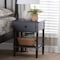 Baxton Studio Braith Farmhouse Black Spindle Wood 1-Drawer Nightstand 258-14208-ZORO - alternate 9