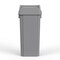 Regal Altair 23 Gallon Square Gray Plastic Trash Can with Drop Shot Swing Lid, Space-Saving Design ZR-TC-100-GR-23-SW-KIT - alternate 5