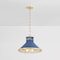 Hudson Valley Lighting Highclere 17.75 in. Pendant in Aged Brass/Soft French Blue by Mark D. Sikes MDS2405-AGB/FBL - alternate 7
