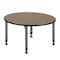 Regency Round Kee Height Adjustable Classroom Activity Table, 48 in W, 48 in L, Noble Oak TB48RNDNOAPGY - alternate 4