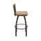 Holland Bar Stool Co Revelle 30in Swivel Bar Stool with Bronze Finish, Medium Back and Medium Maple Seat 881 - alternate 10