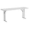 Flash Furniture Rectangle Fold Training Table, Wht, 18X72, 18" W, 72" L, 29" H, Plastic Top, White DAD-YCZ-180-GW-GG - alternate 1