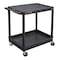 Luxor Tub Cart, (2) Shelves, L, High Density Polyethylene (Shelf), Polyvinyl Chloride (Leg), 2 Shelves TC21-B - alternate 13
