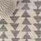 Jonathan Y Aisha Moroccan Triangle Geometric Cream/Gray 3 ft Round Area Rug MOH206B-3R - alternate 7