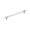 Amerock Carrione 10-1/16 inch 256mm Center-to-Center Marble White/Satin Nickel Cabinet Pull BP36664MWG10 - alternate 1