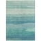 Homeroots 8' X 10' Turquoise Striped Washable Indoor Outdoor Area Rug 608154 - alternate 8