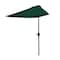 Pure Garden 9ft Half Umbrella, Hunter Green 50-LG1036 - alternate 6