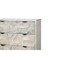 Homeroots 35" Gray Carved Abstract Solid Wood Five Drawer Dresser 661226 - alternate 8