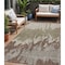 Homeroots 5' X 8' Beige And Taupe Abstract Washable Indoor Outdoor Area Rug 613609 - alternate 1