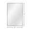 Homeroots 36" Silver Metal Framed Standing Mirror 564626 - alternate 5