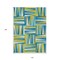Homeroots 10' X 14' Teal Blue Green And Ivory Geometric Washable Indoor Outdoor Area Rug 598309 - alternate 8