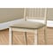 Monarch Specialties Dining Chair, 38'' Height, Antique White, Beige Linen Look, Transitional, 2PK I 1265 - alternate 2