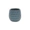 Homeroots Blue Ceramic 15 Ounce Round Distressed Pot Planter 487396 - alternate 4