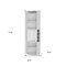 Homeroots 71" White Wood Corner Bar Cabinet 552280 - alternate 12