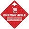 Signmission One Way Aisle Non-Slip Floor Graphic, 7" x 7", FD-2-X-7-99979 FD-2-X-7-99979 - alternate 1