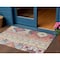 Homeroots 3' X 5' Linen Pink And Yellow Aztec Washable Indoor Outdoor Area Rug 598472 - alternate 1