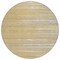 Homeroots 8' Gold Gray And Ivory Round Striped Washable Indoor Outdoor Area Rug 597243 - alternate 1