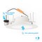 Infibrite 6 In. 3CCT Selectable 12W 1100LM Recessed Retrofit LED Sleek Downlight, Dimmable, Wet Rated IB-006-7-12W-WH - alternate 10