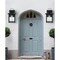 Jonathan Y Bungalow 6.75" 1-Light Iron/Seeded Glass Rustic Traditional Lantern LED Outdoor Sconce, Black, 2PK JYL7608A-SET2 - alternate 10