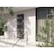 Vdomdoors Front Exterior Prehung Steel Door Ronex0131 Black Enamel 96 Stainless Inserts Entry Metal Modern RONEX0131EXD-BLK-W36xH96-RH-I - alternate 3