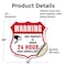 Signmission 24 Hour Surveillance Shield Sign Warning, 18 Inch X 18 Inch, Vinyl Decal SHI-D-18-347 - alternate 6