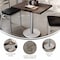 Flash Furniture Bennett 24 in x 30 in Solid Wood Indoor Tabletop in Dark Brown with 18 in Round Dining Height GSF-REC2430-DKBRN-TR18S-GG - alternate 8