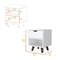 Homeroots 19" White Wood One Drawer Nightstand 530197 - alternate 11