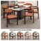 Leisuremod Velo Series Modern Dining Chair in Black Walnut Wood with Dark Brown Seat, 2PK VCBW-51DBR-2 - alternate 9