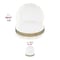 Smarty Had A Party 7.5" Clear with Gold Rim Round Lotus Plastic Appetizer/Salad Plates, 120PK 8847-CASE - alternate 7