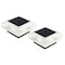 Pure Garden Solar Post Cap Lights 2 Waterproof LED Solar Powered Lights for Wooden or Vinyl Fence Post Caps 50-LG1506 - alternate 1
