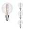 Bulbrite LED Filament 4W, Dimmable G16 Bulbs, Clear Glass, E12 Base, 2700K, 350 Lm, 4PK 862874 - alternate 1