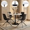 Leisuremod Bristol Round MDF Dining Table - Pedestal Base Kitchen Table, Modern Style BTBL-B35MWT - alternate 9