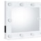Homeroots 26" White Metal Framed Mounted Accent Mirror 485930 - alternate 5