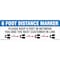 Signmission Keep 6 Ft Between You & Next Customer Non-Slip FloorMade in USA, 16" L, 16" H, FD-2-R-16-99979 FD-2-R-16-99979 - alternate 1