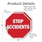 Signmission Stop Accidents, 4 inch X 4 inch, Vinyl Decal, 2PK OC-D-2PACK-4-305 - alternate 4