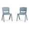 Flash Furniture Plastic Stacking School Chairs with 10.5 in Seat Height in Dusty Blue, 2PK 2-YU-YCX-003-DSTYBL-GG - alternate 8
