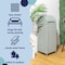 Happimess Darla 31.39-Gallon All-Weather Wicker/Metal Swing Top Hideaway Outdoor Trash Can, Mint Blue/White HPM1202C - alternate 10